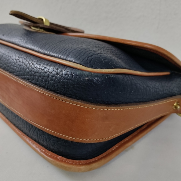 ⭐PRICE DROP⭐🛍️ Dooney &  Bourke Vntg Equestrian Navy Blue AWL Crossbody Bag - Picture 9 of 15